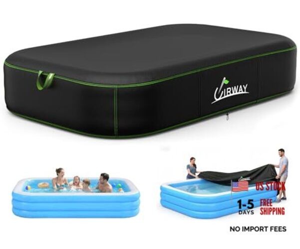 120 in x 72 in Black(Rectangular) Only for rectangle inflatable pools