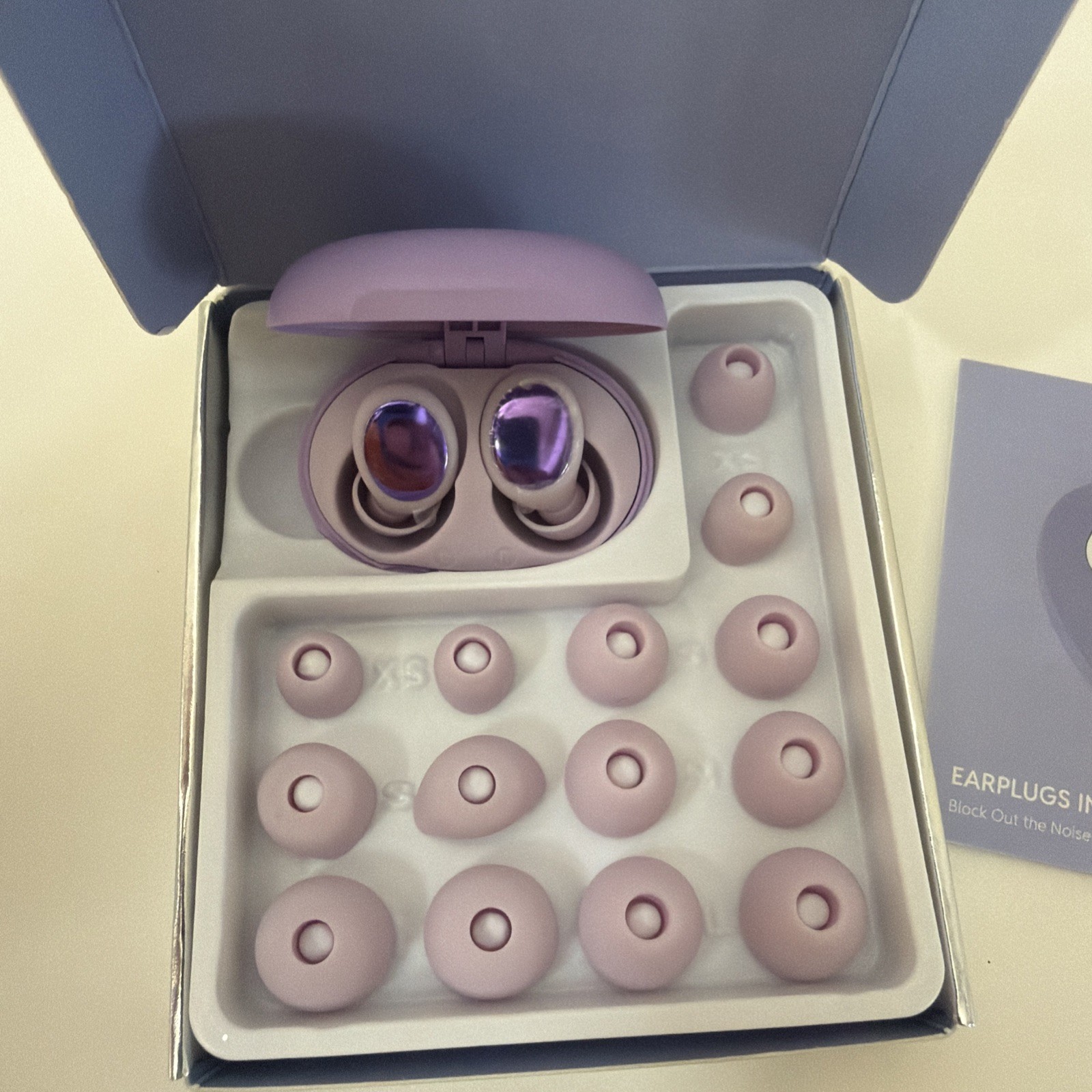 Toapex~Q8 Quiet Earplugs -45dB Noise Reduction Sleeping Plugs w/Purple Case