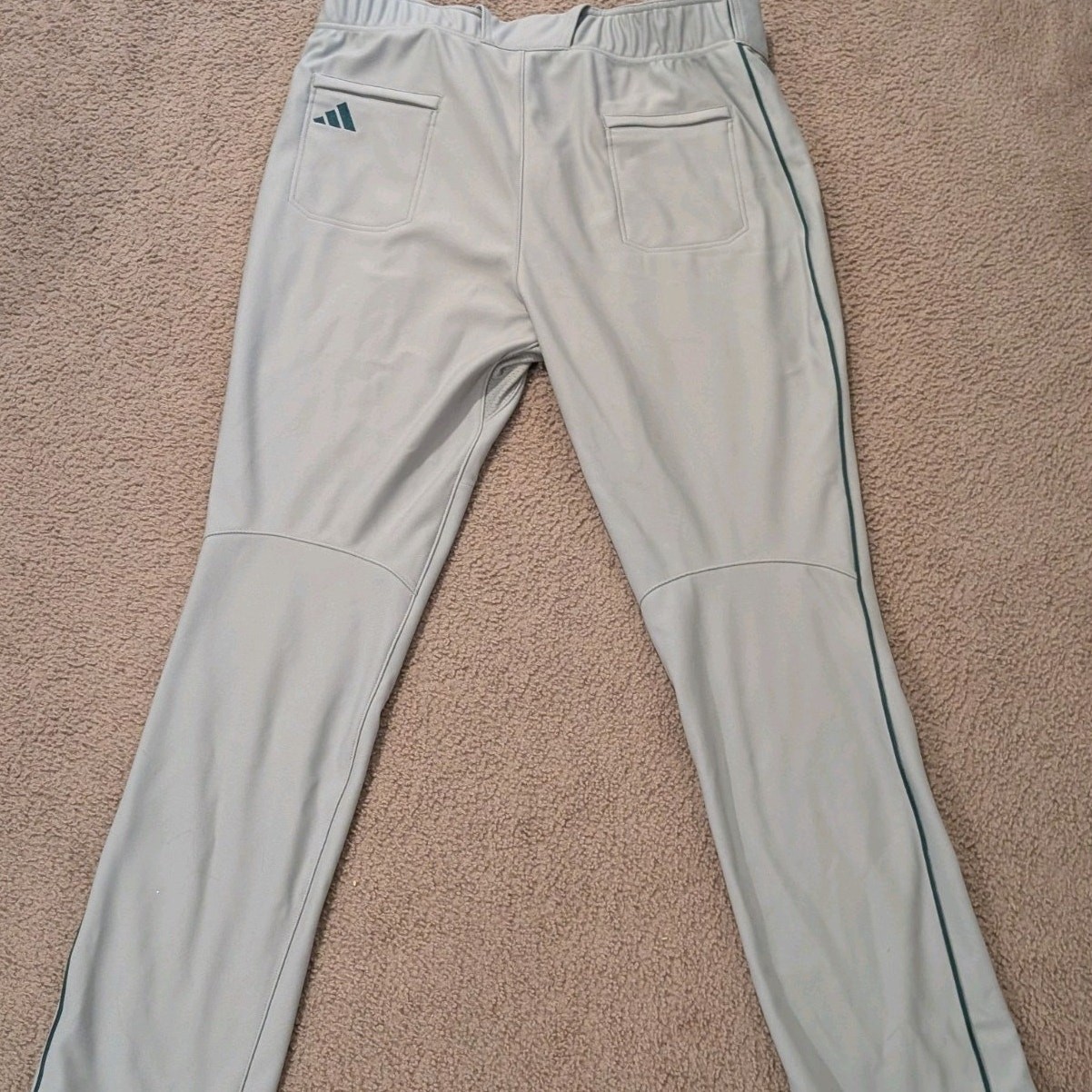 Adidas Baseball Pants Men's M NWOT Green Pinstripe/Logo