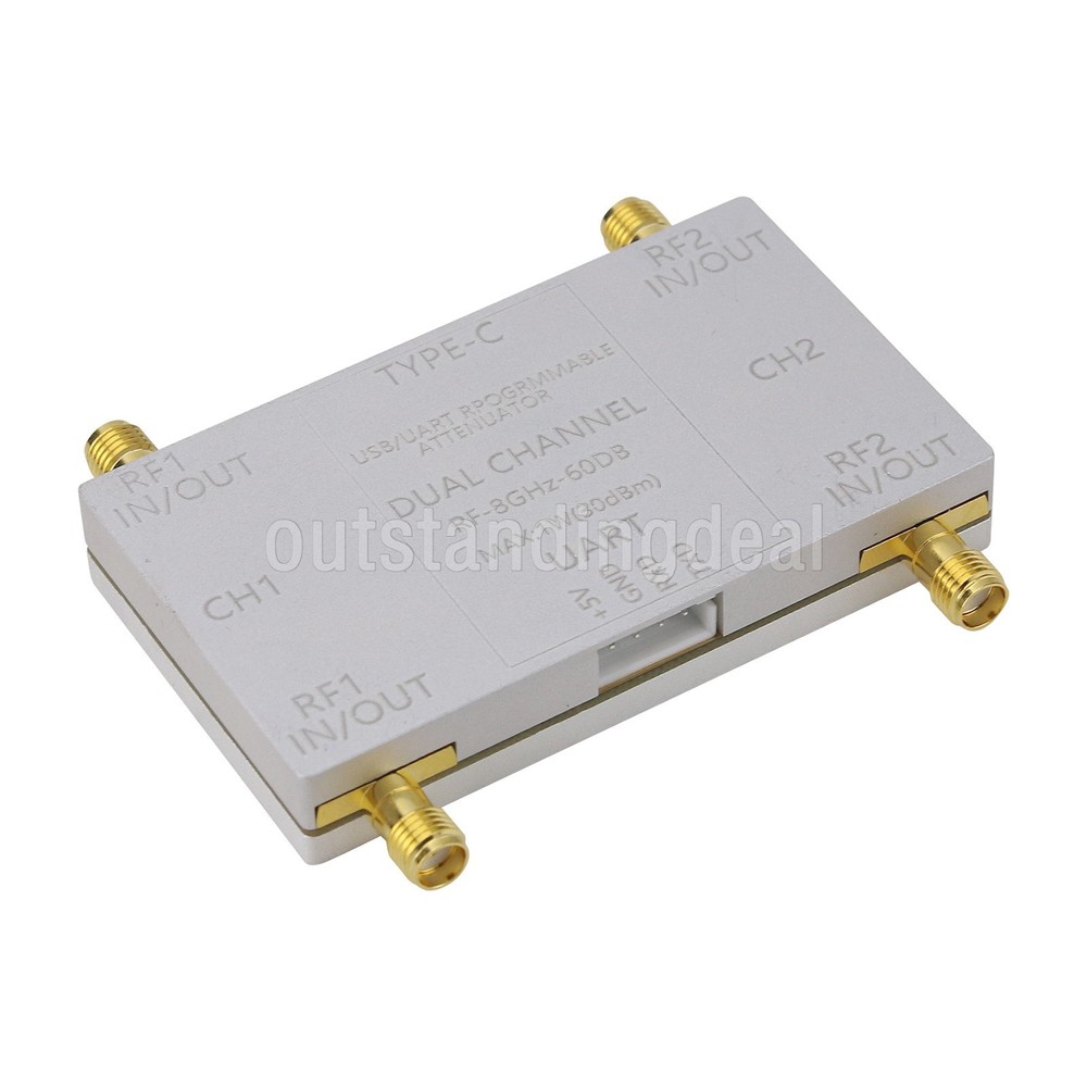 RF-8GHz-60DB Programmable Attenuator + Type-C Cable + Offline Main Control Board