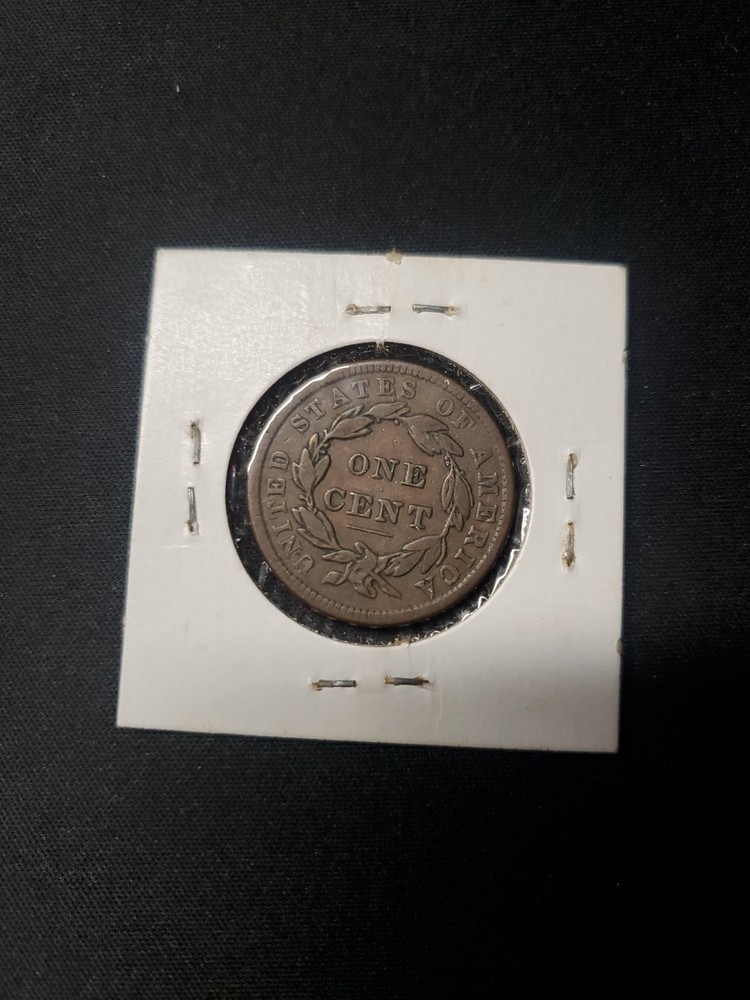 1838 US LARGE CENT Coronet Head VF