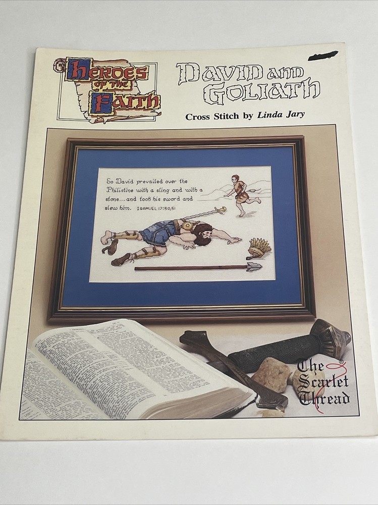Scarlet Thread David & Goliath by Linda Jary Cross Stitch Pattern