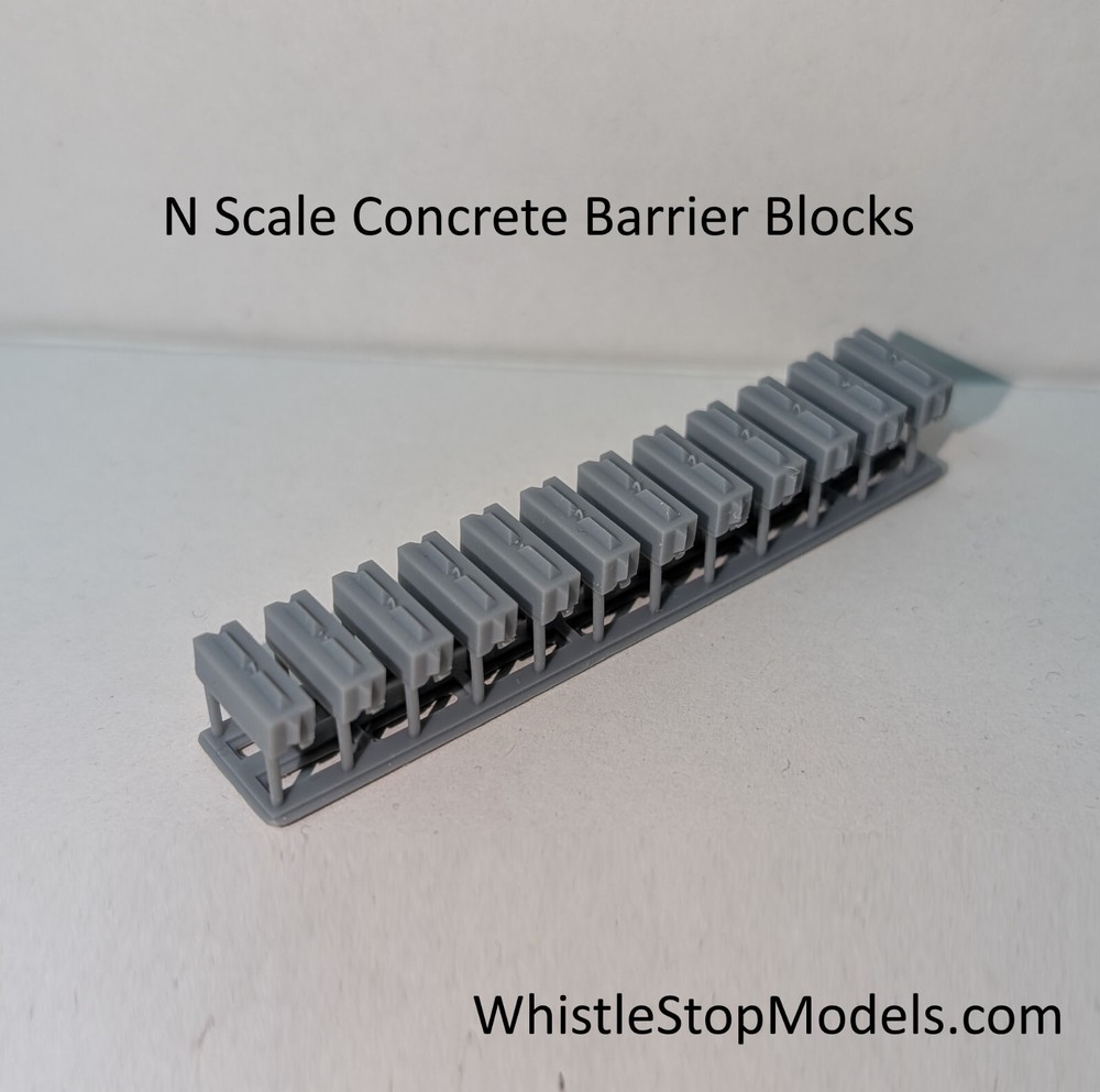 N Scale Concrete Barriers N2212