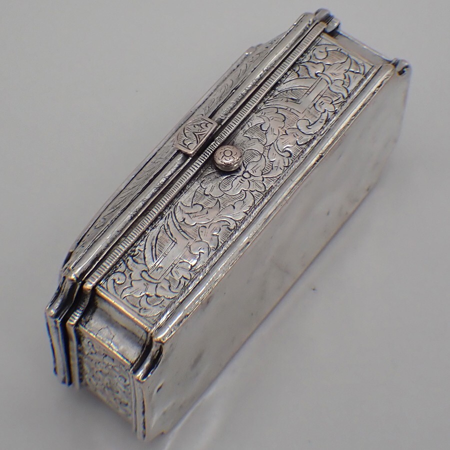 Antique Box with Compartments 700 Silver