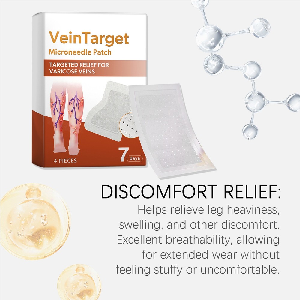 2026 Vein Target Microneedle Patch Natural Leg Care Patch New