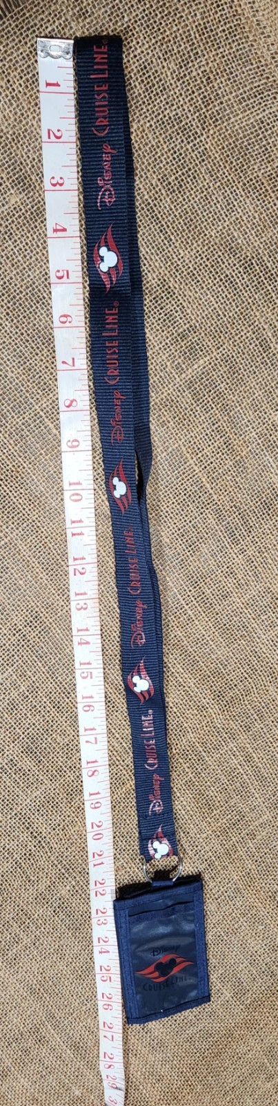 Rare Disney Cruise Line Mickey Mouse Wallet And Lanyard