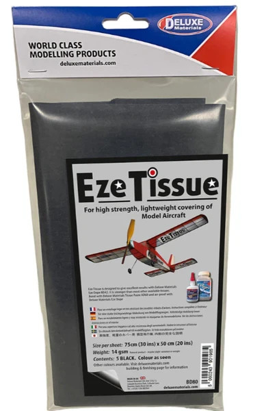 Deluxe Materials BD80 Eze Tissue Black (5 Sheets)