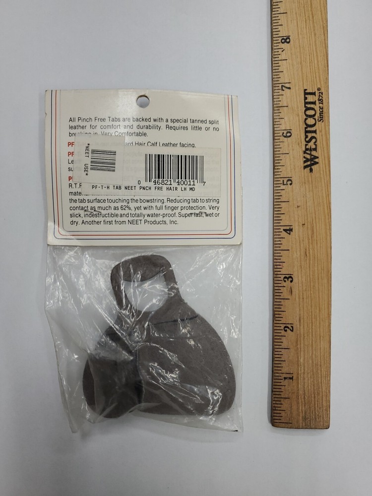 Neet Pinch Free Tab Bowstring Release - Calf Brown Size Medium Left Hand