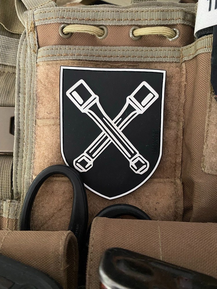 PVC military tactical morale patch 36th Grenadier Division "D"