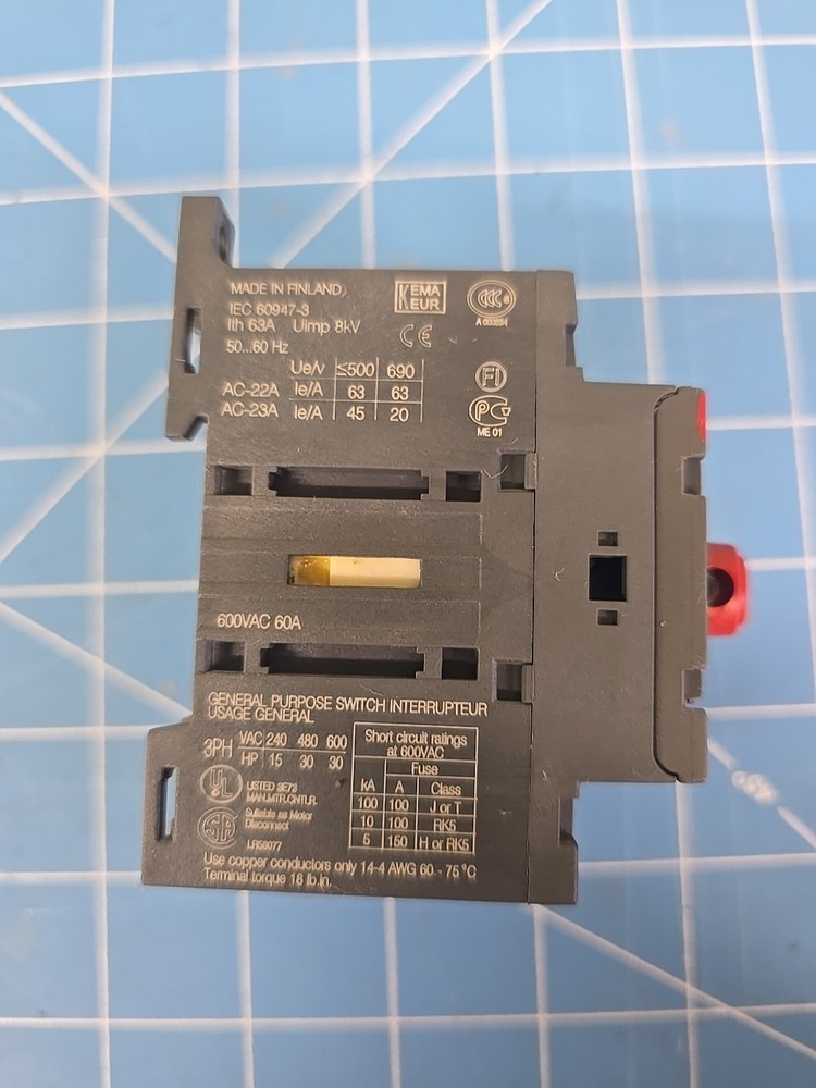 ABB OT45E3 3 POLE DISCONNECT