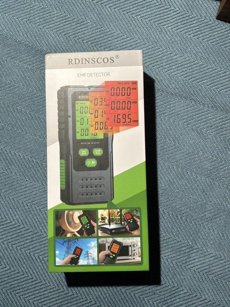 RDINSCOS 630c EMF Detector Meter EMF Meter with User Manual