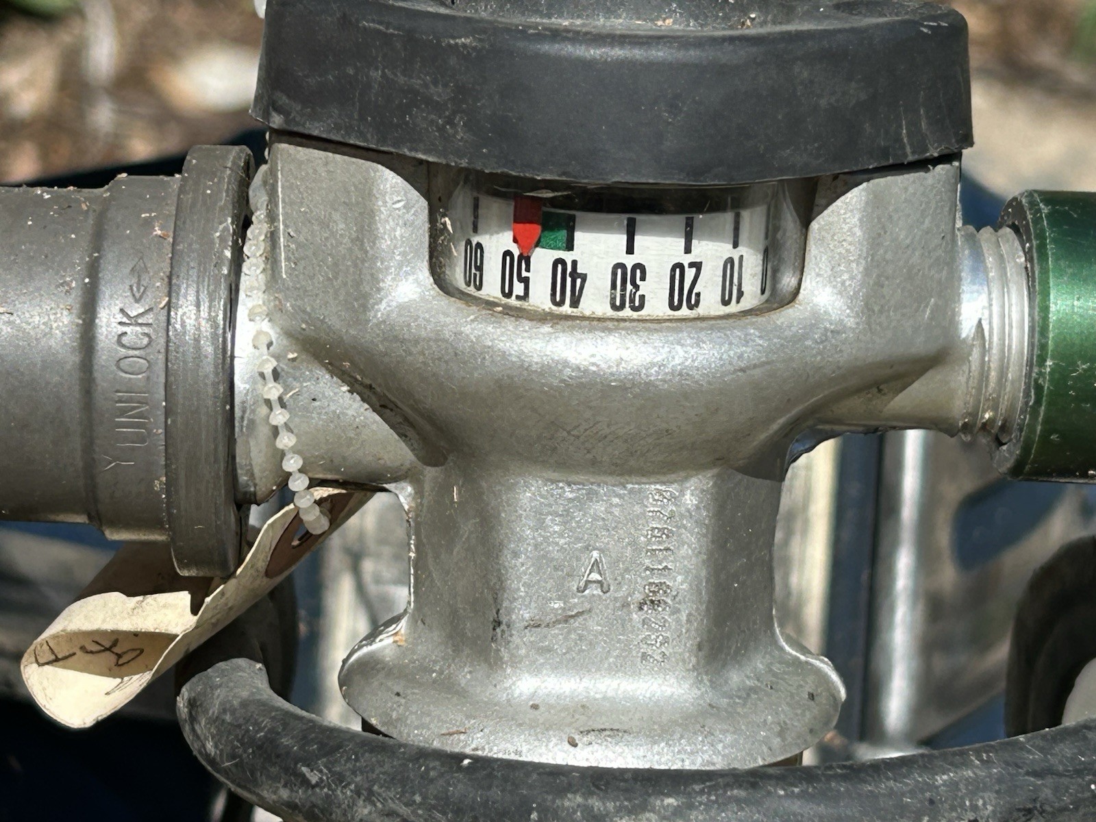 Survivair compressed air tank (EMPTY) 4500PSIG 60Min 917162 L87G-1 USED