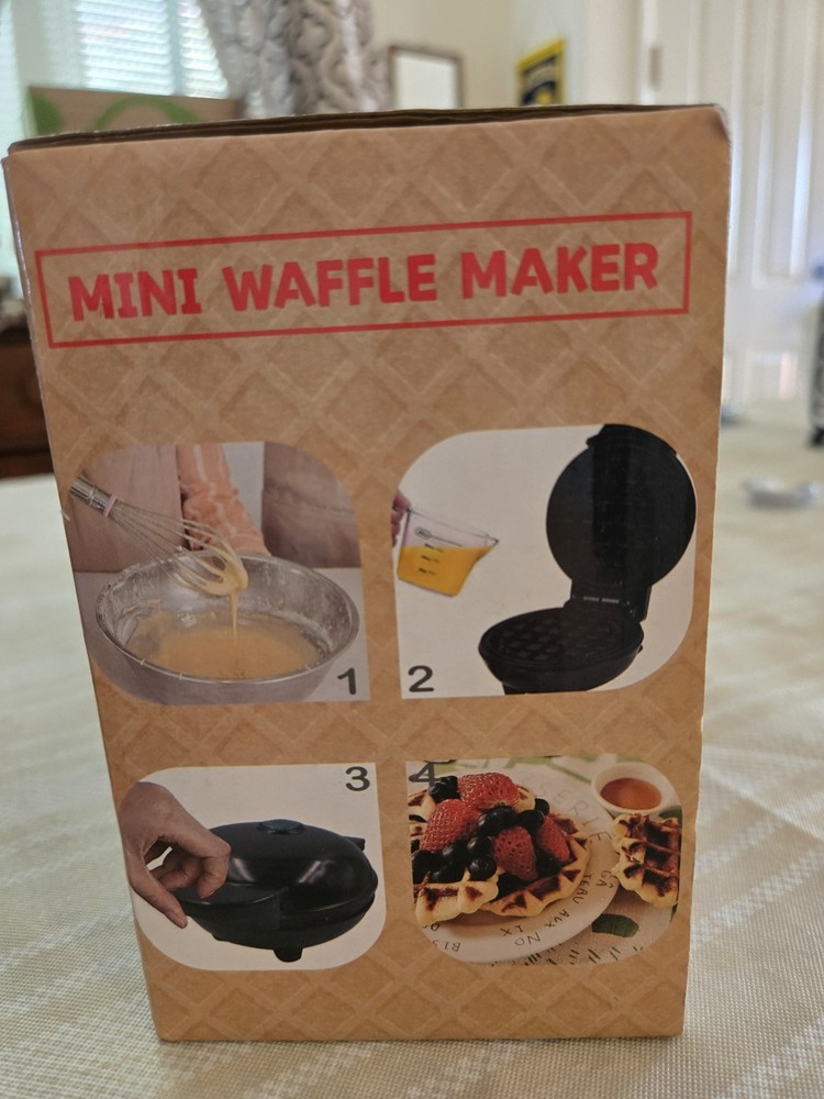 New In Box Mini Waffler Maker Non-Stick