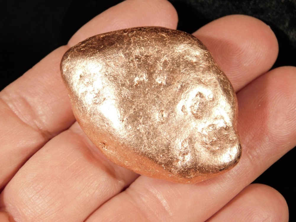 Heavy! 100% Natural Solid COPPER NUGGET or Native Copper Float Michigan 106gr