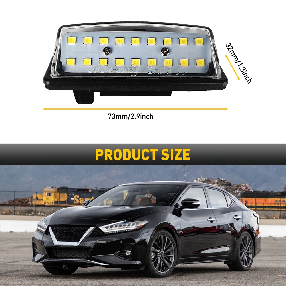 AUXITO LED License Light Plate Tag Lamp For Nissan Altima Maxima Rogue Sentra
