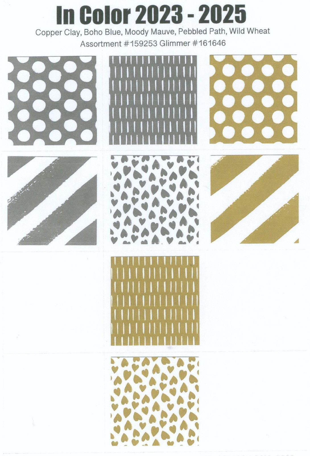 Retired Stampin' Up! In-Colors 2023-2025 6" x 6" Double-Sided DSP