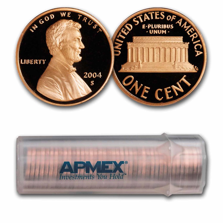 2004-S Lincoln Cent 50-Coin Roll Proof