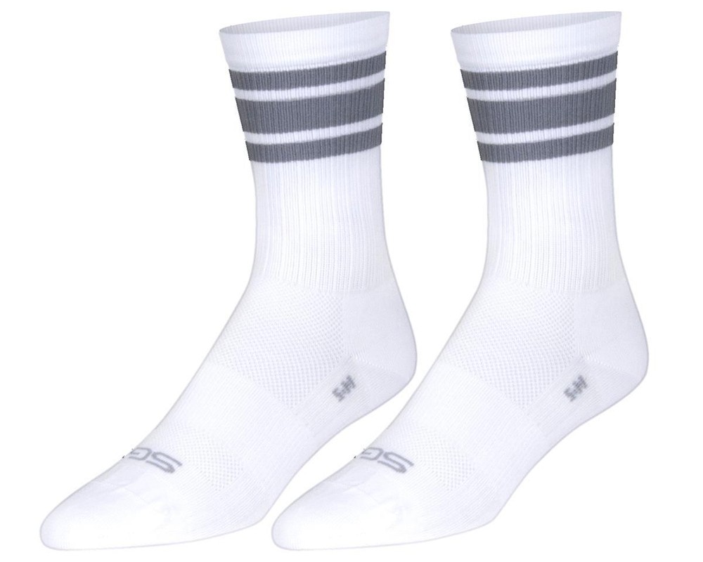 Sockguy 6" SGX Socks (Throwback White)