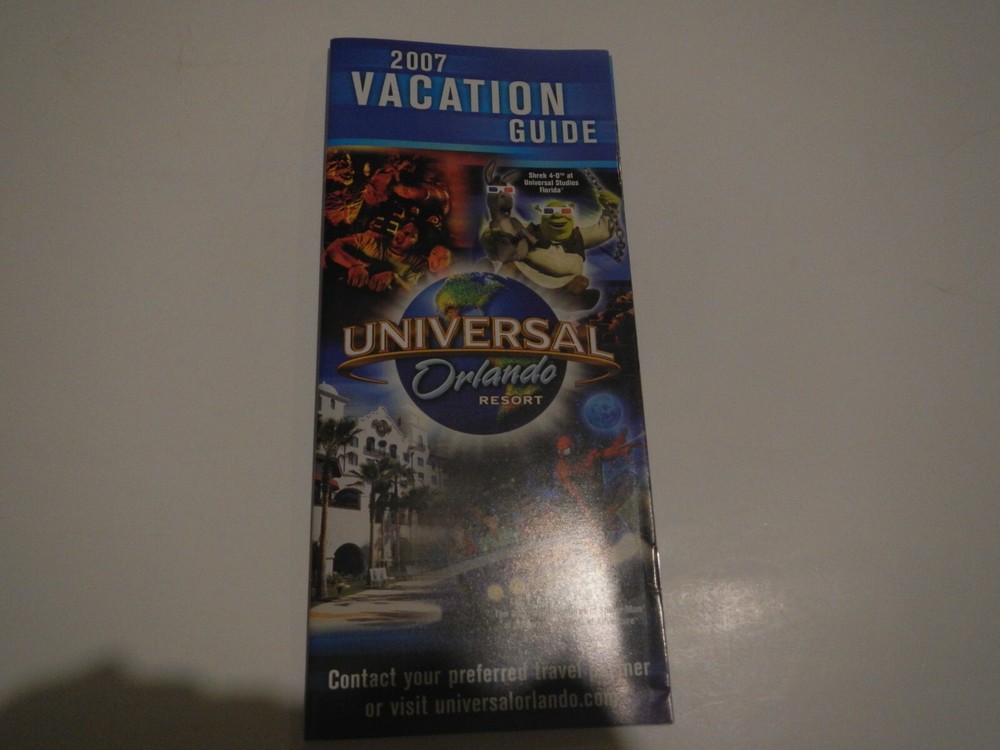 Universal Orlando vacation guide brochure 2007
