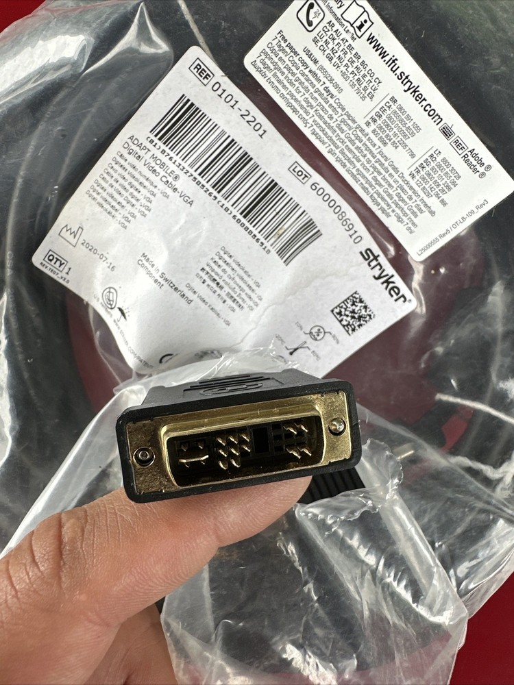 Stryker ADAPT MOBILE Digital Video Cable 0101-2201