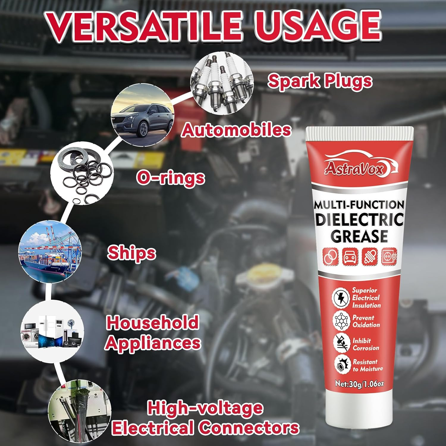 Silicone Dielectric Grease for Electrical Connectors Automotive, Spark Plug Grea