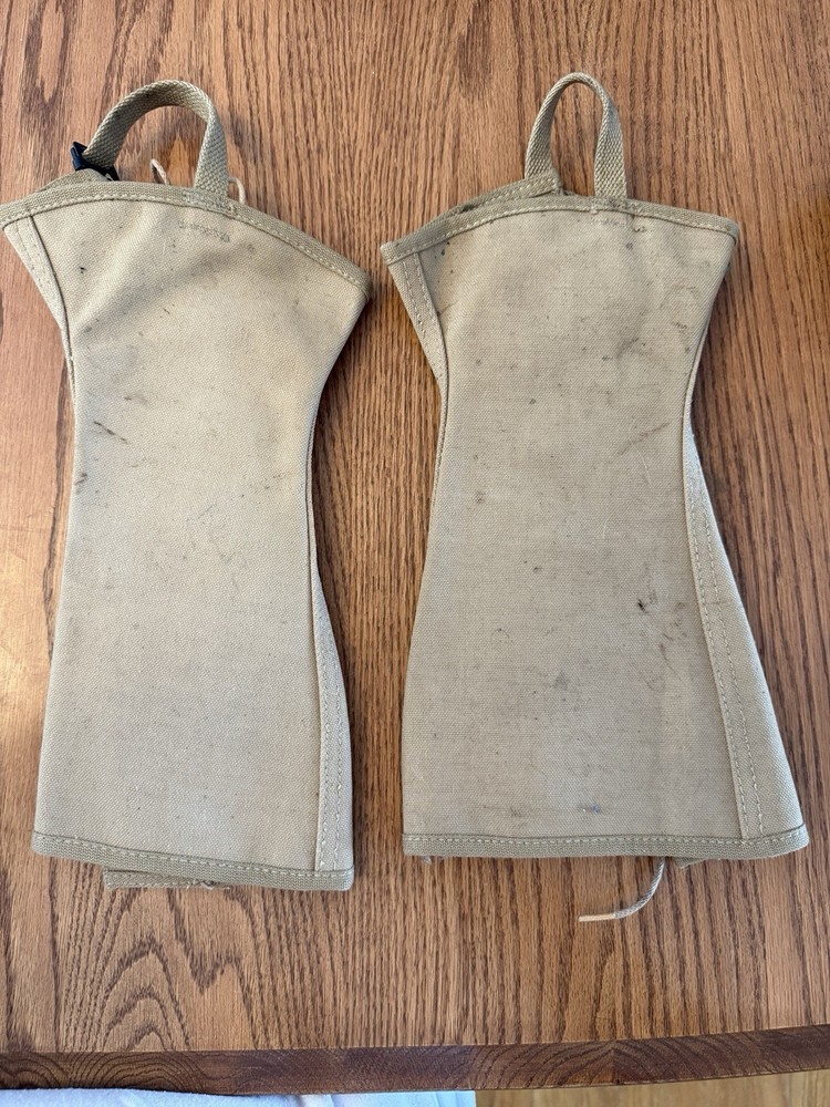 WW II Khaki Gaitors Gregory & Read 1943 size 3