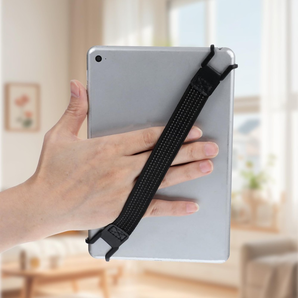 2pcs Mobile Phone Security Hand Strap Holder 7.8''-13'' Black