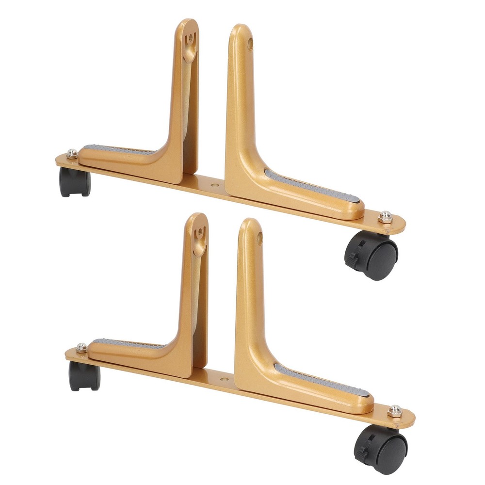 Gold 2 Set Room Divider Screen Holder Width Adjustable Movable Screen Partition