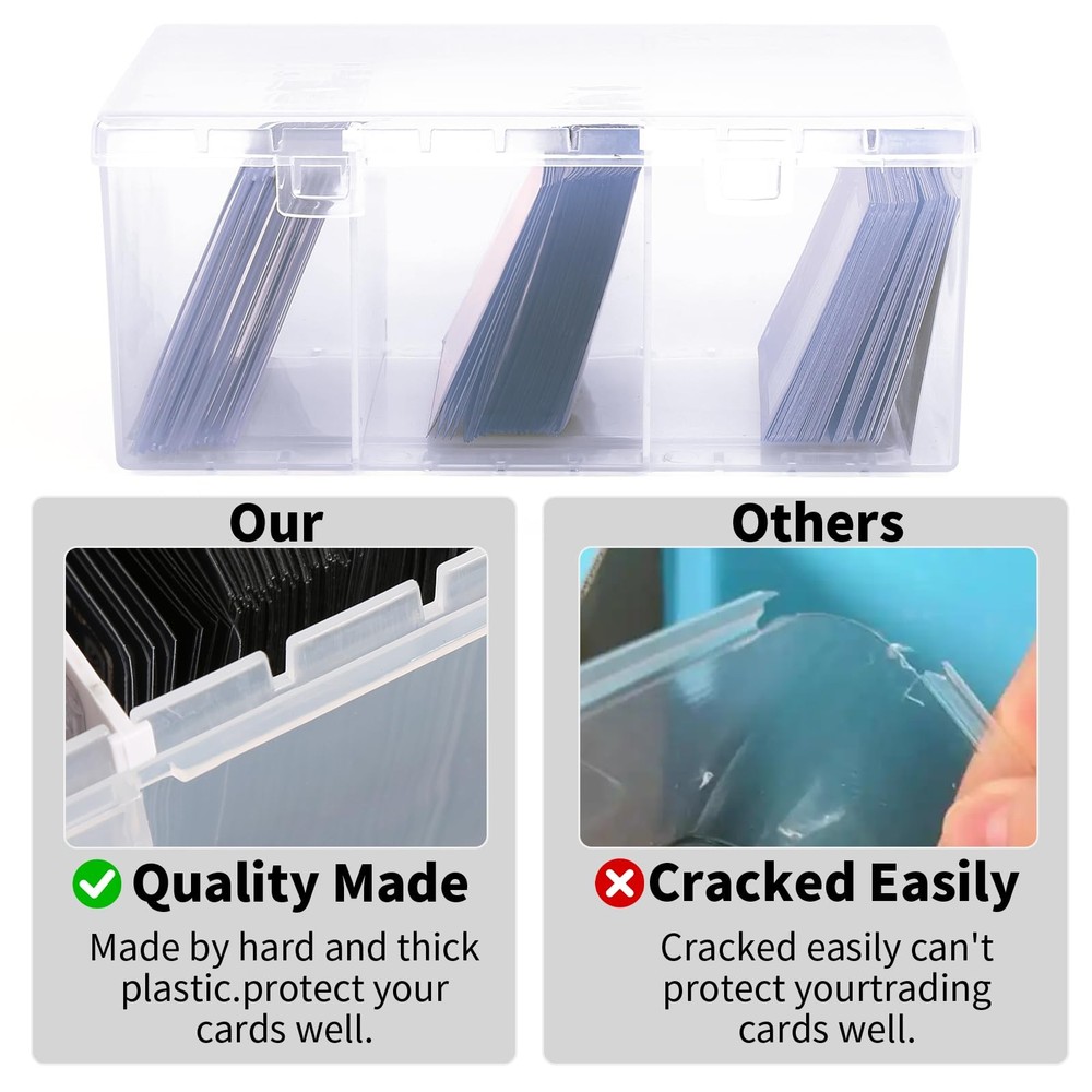 CDBXPRG Toploader Storage Box for 100 + 3" x 4" 35pt Rigid transparent
