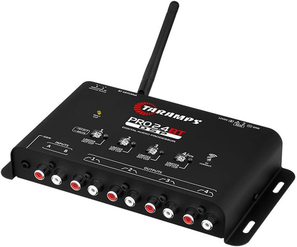 Taramps Pro 2.4 BT Bluetooth DSP Crossover Full, Digital Signal Processor, Car A
