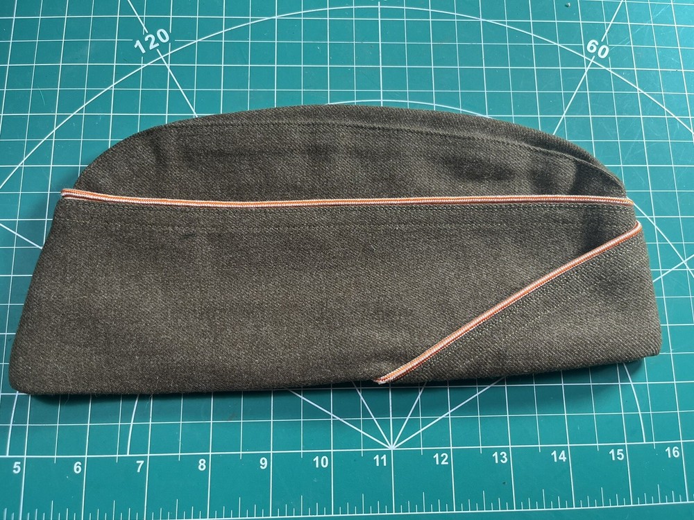 WWII Overseas Cap Piped Nice!