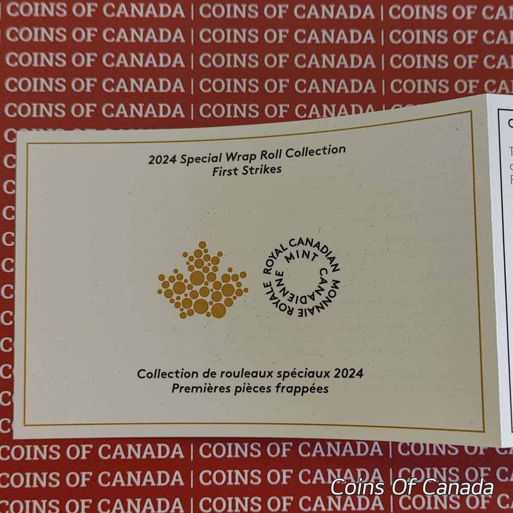2024 Canada Special Wrap Roll Set Inc 50 Cents Roll First Strikes #coinsofcanada