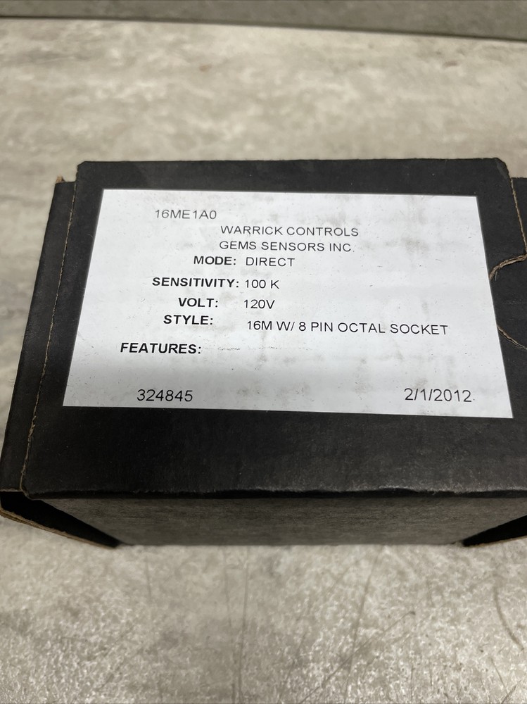 Warrick Controls GEMS 16ME1A0 Liquid Level Control Plug In Module, New