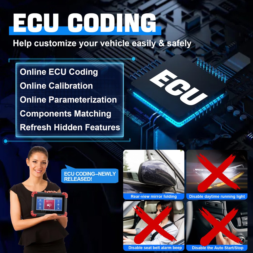 XTOOL D7 Auto Bidirectional Scanner Full System Diagnostic Key Pr0gramming Tool