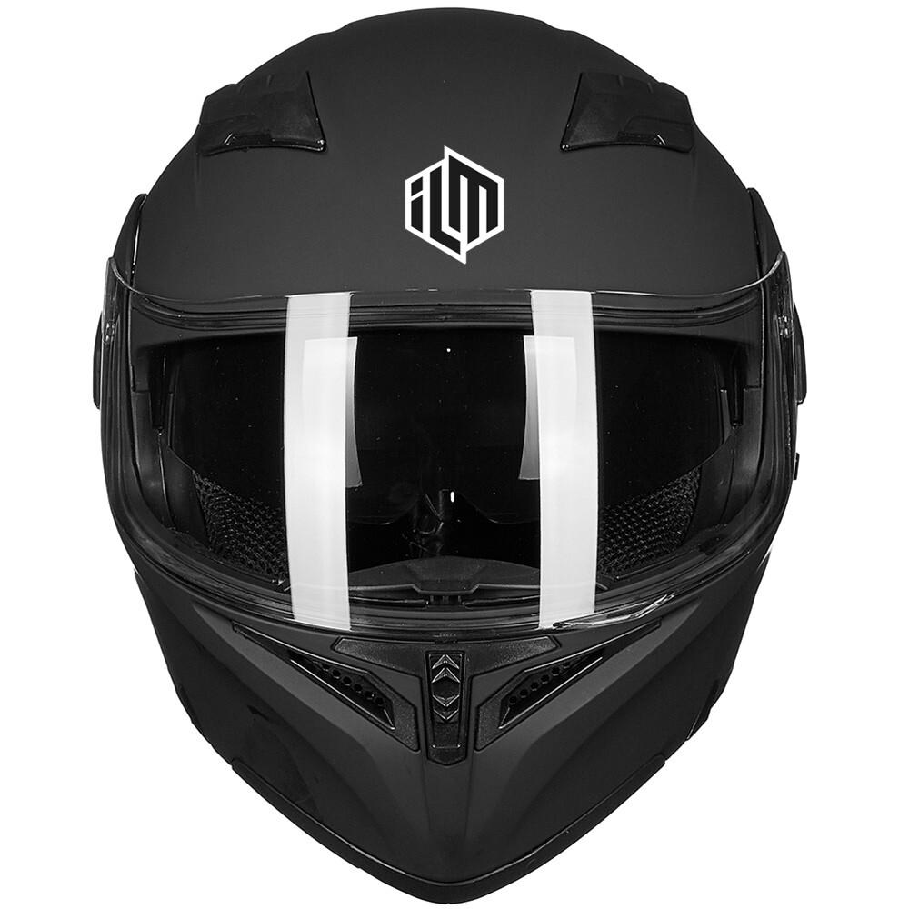 ILM Seller Refurbish Flip up Modular Full Face Motorcycle Helmet 2 Visor LED DOT