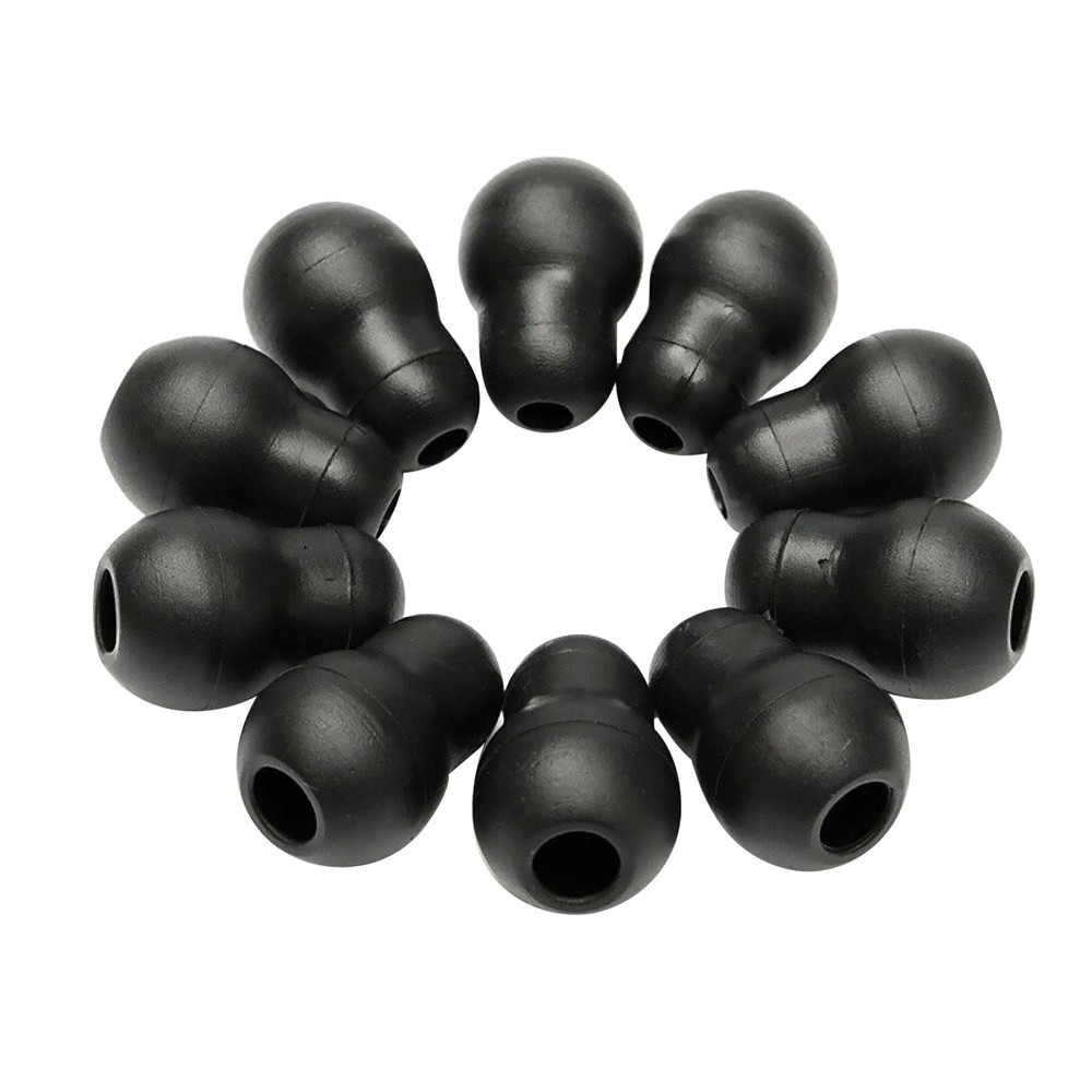 10Pcs Silicone Black Soft Eartips Earplug Earpieces For Littmann Stethoscope