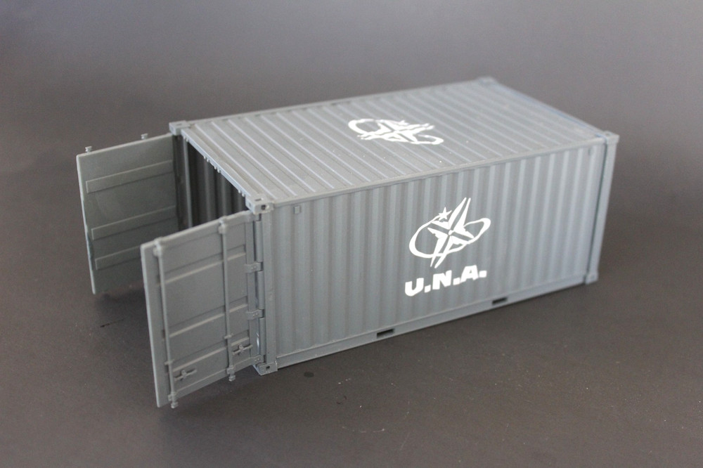 32mm Painted Shipping Container-Working Doors -Modern -Sci Fi-Cyberunk-