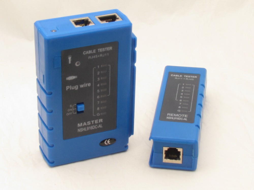 Cable Tester Crimper RJ45 CAT5e 50pcs Pass Through Network Cable Connector Plug