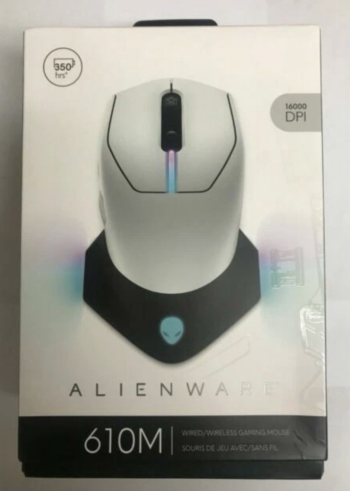 Alienware AW610M Wireless Gaming Mouse - Lunar Light-Used