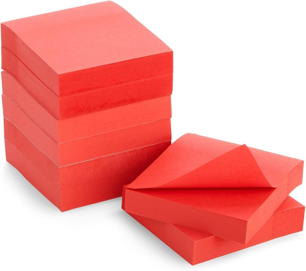 Stiy Notes - Bulk Red Stiy Notes - Self-Sti Pads for Home