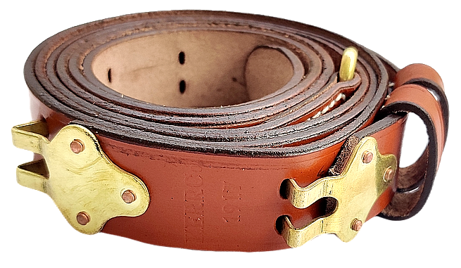 M1907 Leather Sling M1 Garand 1903 US Genuine Military brass marked