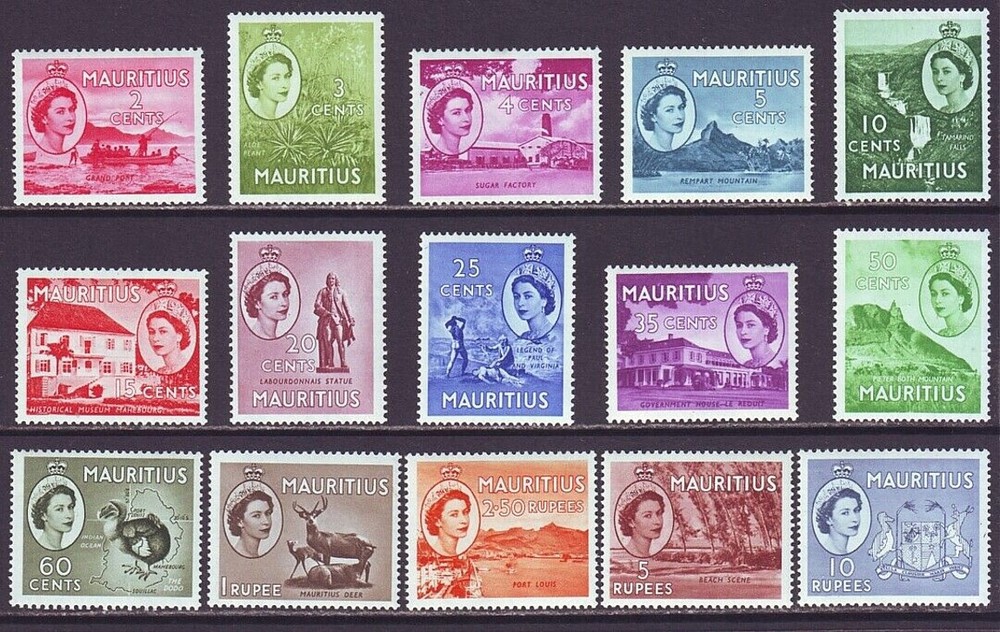 Mauritius 1953 SC 251-265 MH Set