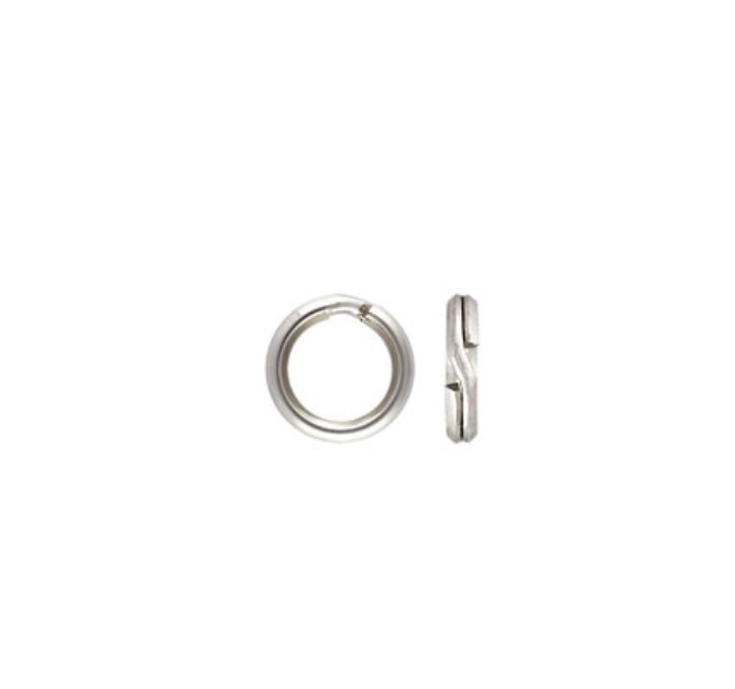 10pcs 5.2mm 925 Sterling Silver Split Rings Connectors for DIY Jewelry Making