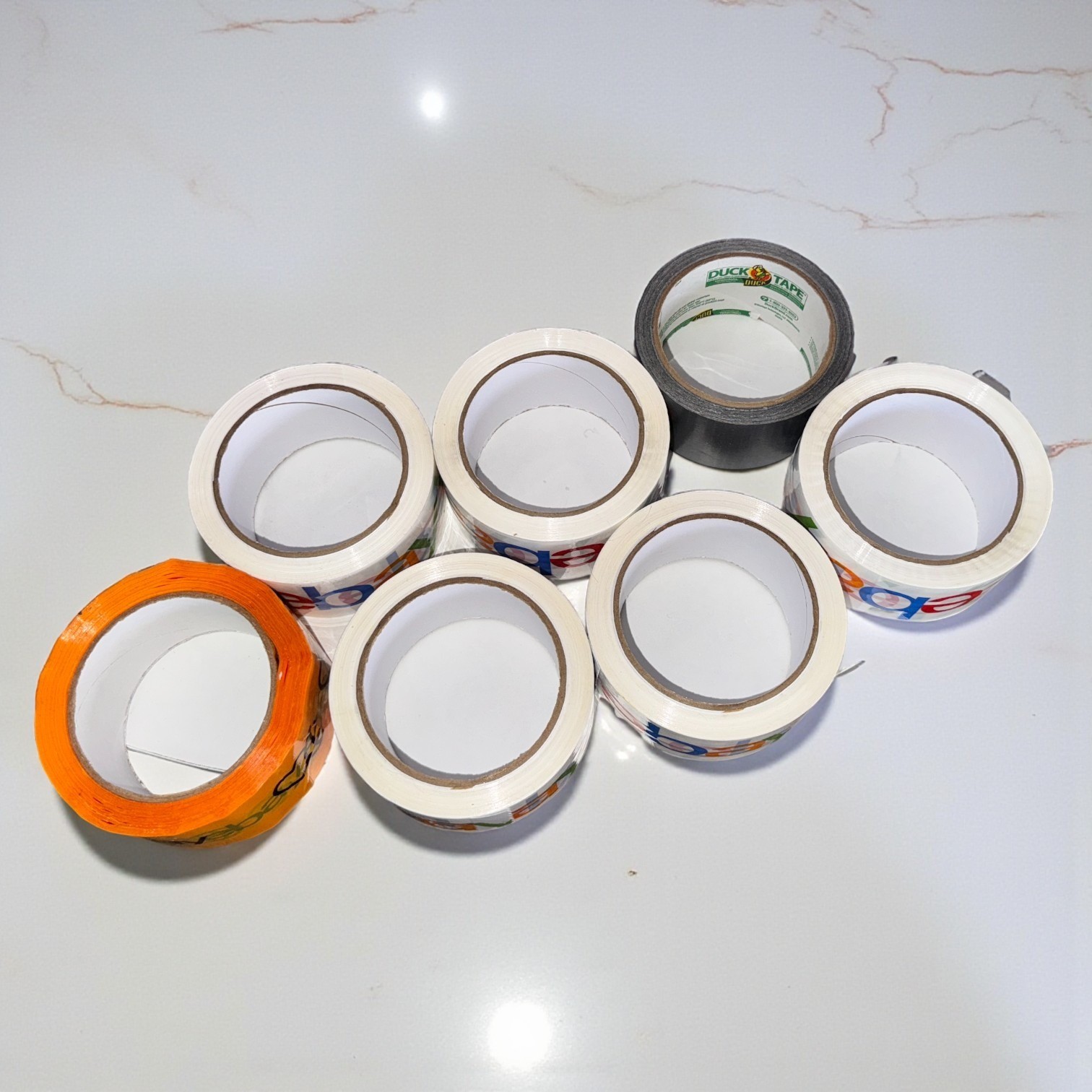 New eBay Branded Packing Tape Lot 7 Rolls Logo Shipping Supplies Box Moving