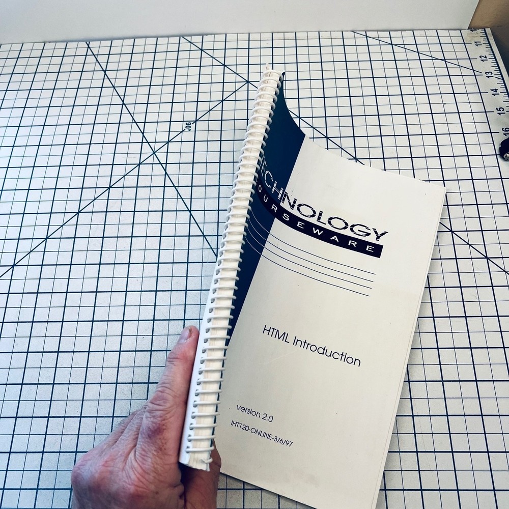 HTML Introduction Technology Courseware Manual 1997 Online Vintage Guide