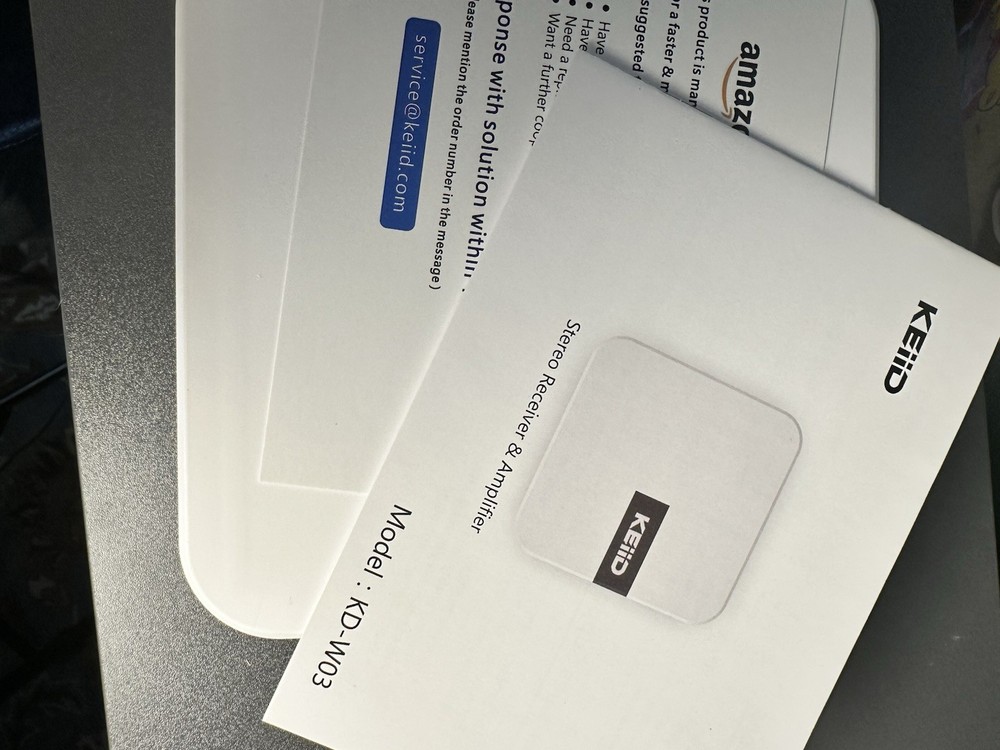 KEiiD Stereo Receiver & Amp, Bluetooth Wireless Streaming, Subwoofer Output