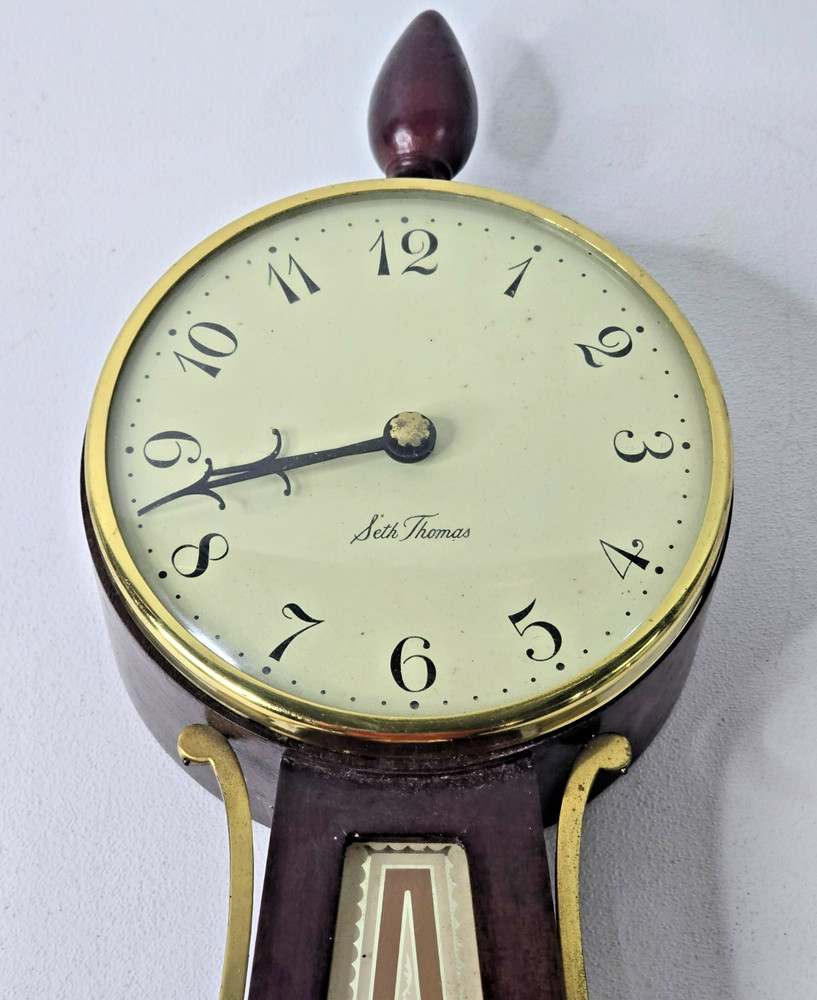 Vintage Seth Thomas Homestead E Banjo Clock READ
