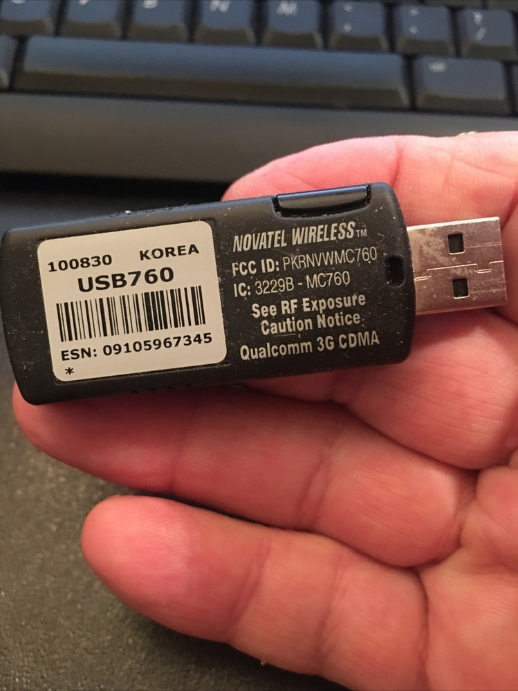 Verizon USB760 Mobile Modem Novatel Qualcomm 3G CDMA
