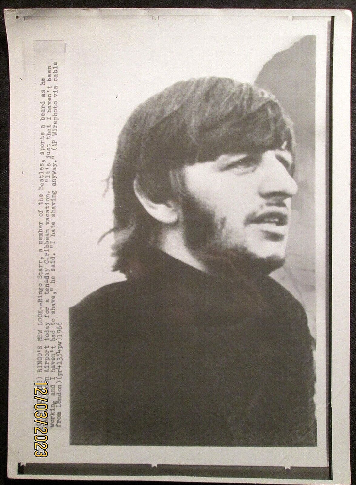 THE BEATLES,RINGO STARR (VINTAGE ORIG,PRESS PHOTO) # 1