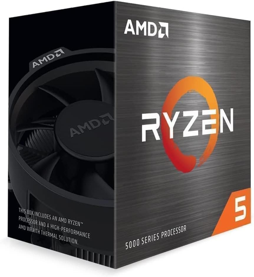 AMD Ryzen 5 5500 6-Core, 12-Thread Unlocked Desktop Processor with Wraith Stealt